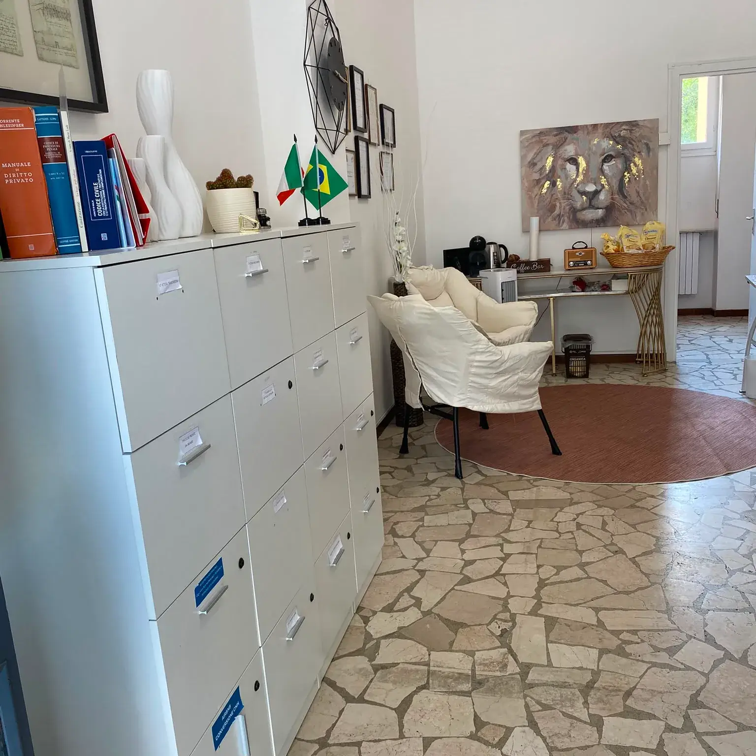 Recepção do escritório da Volare em Brescia